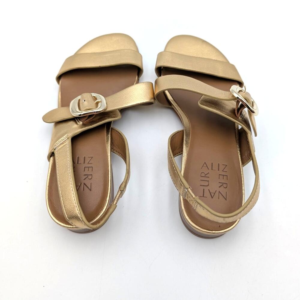 Naturalizer Meesha Strappy Sandals Open Toe Women's Gold Size US6.5M EU36.5 - Picture 10 of 10